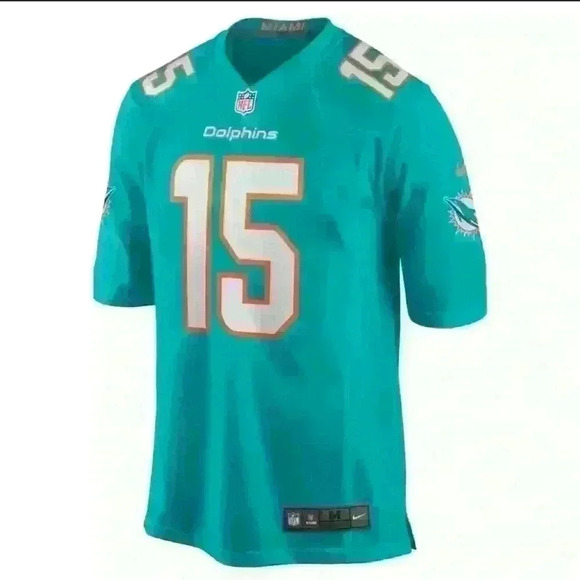 Nike Miami Dolphins Jaelan Phillips #15 Aqua Official NFL Player Game Jersey - Picture 2 of 10